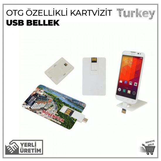 OTG Özellikli Kartvizit USB Bellek